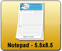 Notepads & NCR Form - 5.5 x 8.5
